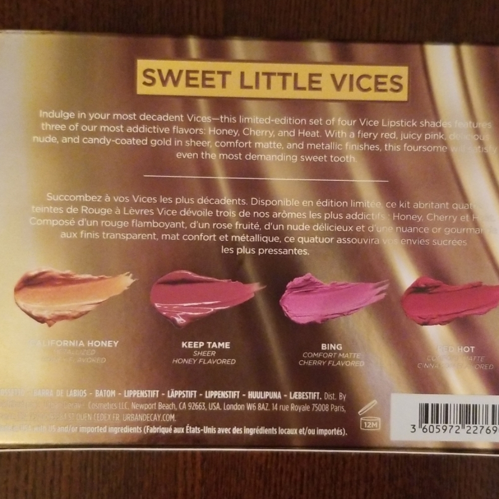 LAST 1🆕️Urban Decay 4 piece flavored lipsticks - Picture 3 of 3